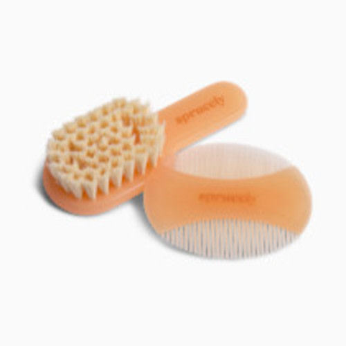 Sprucely Brush & Comb Set - Cantaloupe