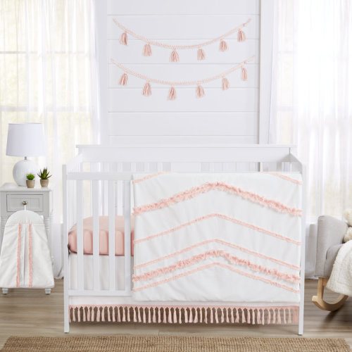 Sweet Jojo Designs Boho Fringe 4 Piece Crib Bedding Set & Reviews | Wayfair