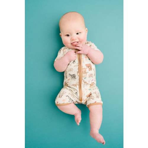 Noah's Ark Bamboo Short Romper