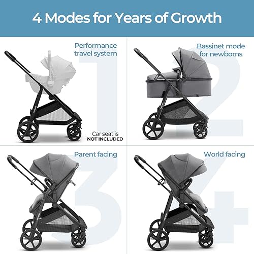 Mompush Wiz 2-in-1 Convertible Baby Stroller with Bassinet Mode