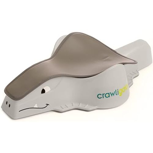 CRAWLIGATOR Tummy Time Mobility Toy for Infants 4-12 Months (Slate)