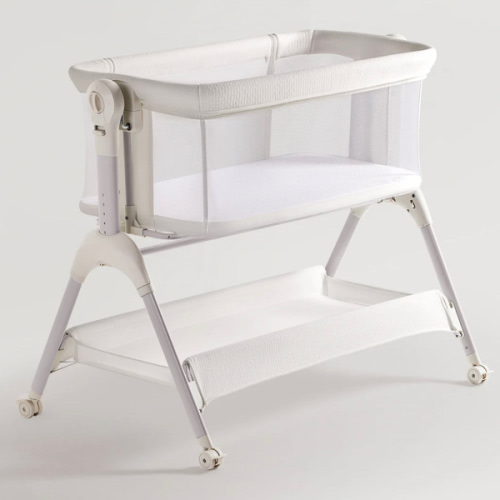 HARPPA Cuddly Sway | 3-in-1 Rocking Baby Bassinet & Bedside Sleeper with Anti-Reflux Mattress for Newborns | Attaches to Bed, Adjustable Height, Tool-Free Setup, Portable Wheels, CPSC Certified, Gentle Rocking Motion | Ideal for Infants, Safe Co-Sleeping