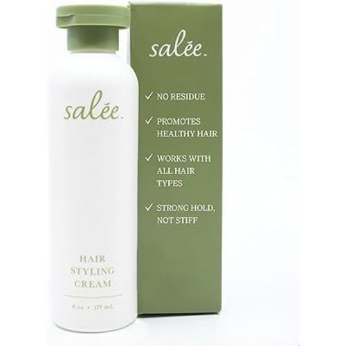 Salée Hair Styling Cream For Women & Kids | Anti-Frizz Leave-In Smoothing Cream for All Hair Types | Flexible Hold & Shine | Defines Curls, Tames Flyaways | 6 oz.
