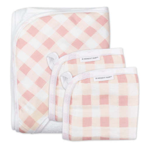 3-Piece Organic Cotton Hooded Towel Set, Tossed Skulls | Honest Baby Clothing