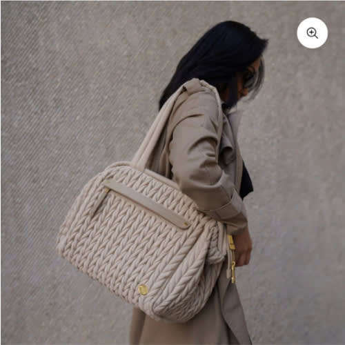 Paige Carryall Diaper Bag Beige
