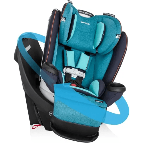 Evenflo Gold Revolve360 Extend All-in-One Rotational Car Seat with SensorSafe (Sapphire Blue)
