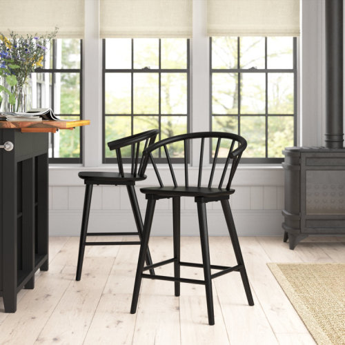Bender Solid Wood Counter Stool