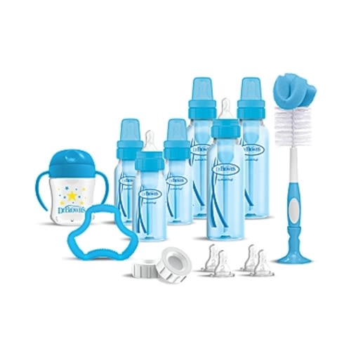 Dr. Brown's® 15-Piece Natural Flow Narrow Baby Bottle Gift Set in - Blue