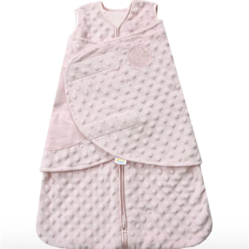 Pink Plushy Dot Velboa Swaddle | HALO
