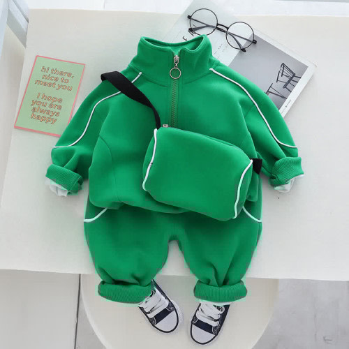Toddler Sweatsuit 3 Pieces Set with Bag