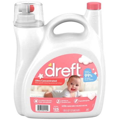 Dreft HEC Ultra Concentrated Liquid Laundry Detergent 170 Ounce