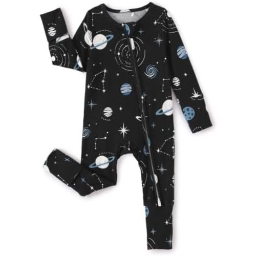 PATPAT Bamboo Viscose Baby Pajamas, Sleepers with 2-Way Zipper