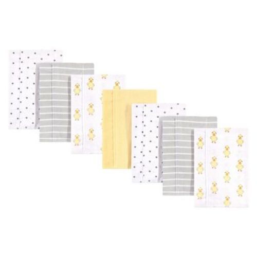 Hudson Baby Infant Boys Cotton Flannel Burp Cloths 7pk, Duck, One Size
