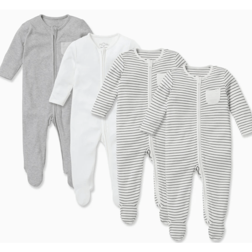 Clever Zip Baby Pajamas 4 Pack