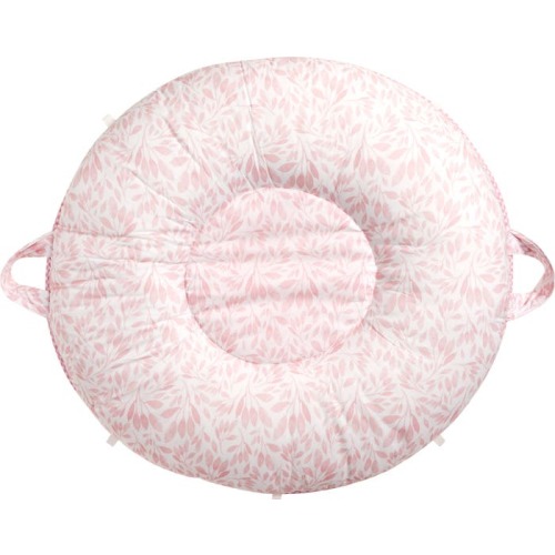 Pello Portable Floor Cushion, Light Pink Print