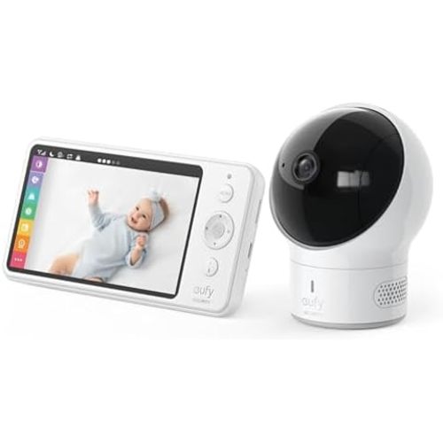 Infant Optics DXR-8 PRO Video Baby Monitor, 720P HD Resolution 5" Display, Patent-Pending A.N.R. (Active Noise Reduction), Pan Tilt Zoom, and Interchangeable Lenses