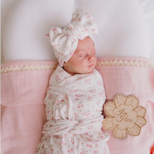 Swaddle Set | Paisley Peony – Little and Fern