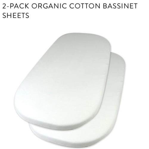 2-Pack Organic Cotton Bassinet Sheets | Honest Baby Clothing