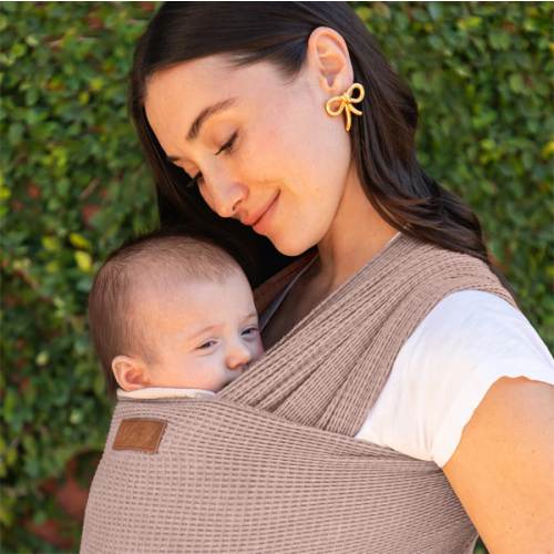 Waffle Knit Wrap - Sandstone