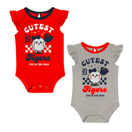 Detroit Tigers Baby NAVY Cutie Ball One Piece Set - 133438507