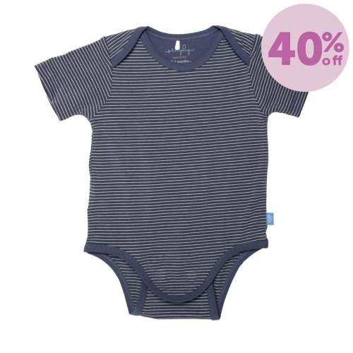 navy skinny stripe CloudStretch™ magnetic bodysuit – Magnetic Me