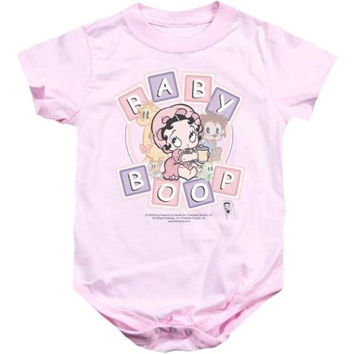 Betty Boop Baby Romper Infant Creeper Baby Boop and Friends Pink