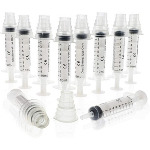 Bright Creations 10 Pack Oral Medicine Syringes with Bottle Adapter