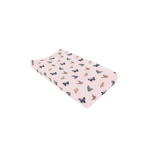 Change Pad Cover in Blush Butterfly