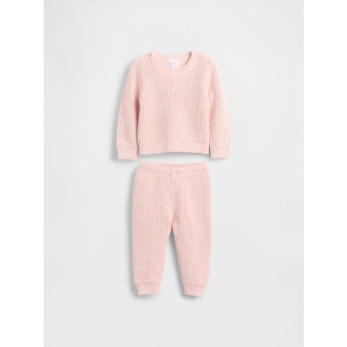 Baby Marled Sweater Outfit Set
