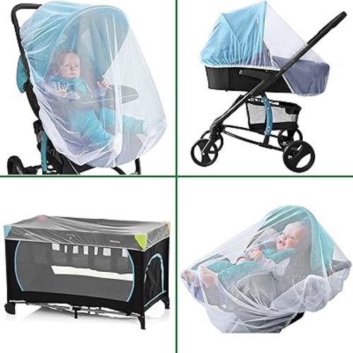 Baby Mosquito Net for Stroller, Car Seat & Bassinet – Premium Infant Bug Netting for Jogger, Carrier & Pack N Play – Toddler Canopy & Gift Packaging