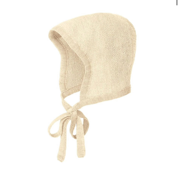 Disana Baby Pilot Hat with Chin Ties — 100% Organic Merino Wool Bonnet, Made in Germany