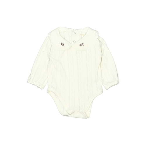 Tahari Ivory Long Sleeve Onesie Size 6-9 mo