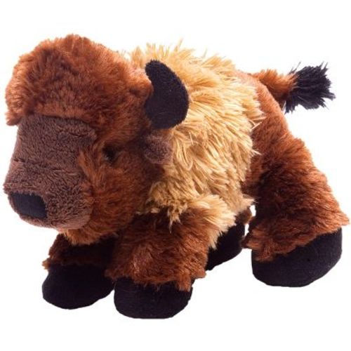 Wild Republic Hug'ems Bison Stuffed Animal, 7 Inches
