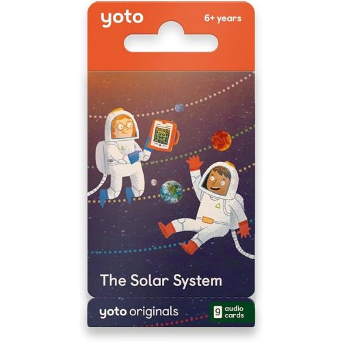 Yoto The Solar System – 9 Kids Audiobook Cards for Use with Player & Mini All-in-1 Audio Device, Educational Screen-Free Listening with Fun Stories for Learning & Interactive Quizzes, Ages 6+