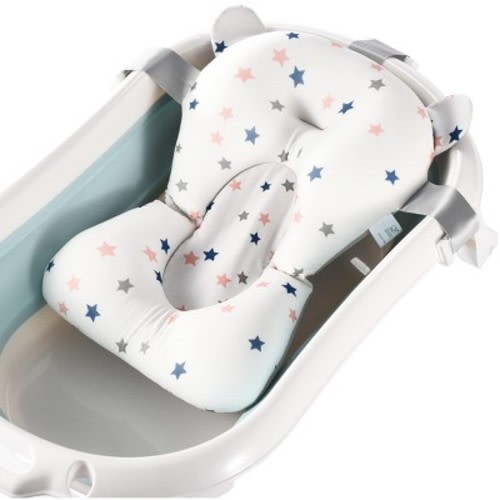 Childlike Behavior Newborn Baby Bath Tub Seat Cushion - White