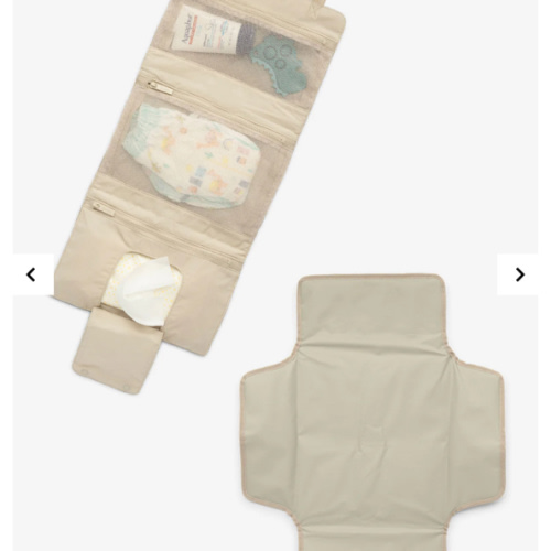 Diaper Changing Pad Organizer - OATMEAL