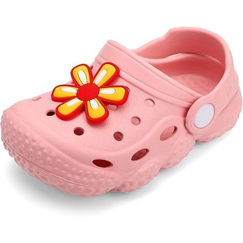 INMINPIN Baby Clogs Garden Shoes Newborn Infant Lightweight Breathable Beach Pool Sandals Non-Slip Baby Boys Girls Water Shower Summer Shoes Splay Naturally