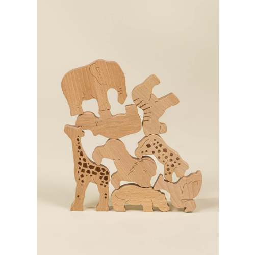 Coco Village Wooden Balance Puzzle - Safari(8 pcs)