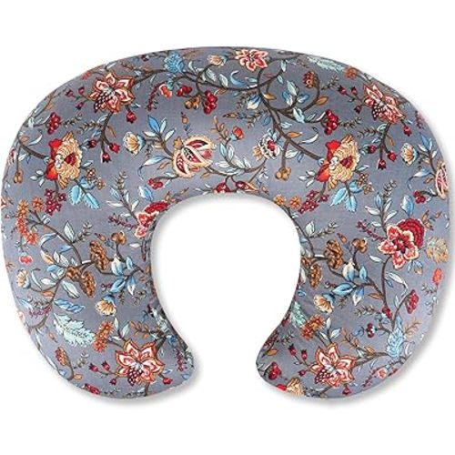 Nursing Pillow, Breastfeeding Pillow with Removable Cover, Ergonomic Breast Feeding Pillow, Baby Feeding Support Cushion for Mom Easier Breastfeeding- Original Size/Leaves