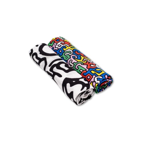 Keith Haring 2-Pack Organic Cotton Muslin Squares