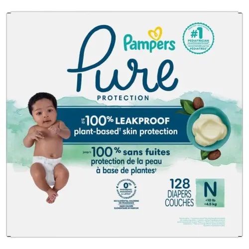 Pampers Pure Protection Diapers Enormous Pack - Newborn - 128ct
