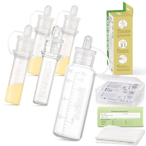 haakaa Colostrum Collector Set Colostrum Syringes for Liquid Breast Milk Collector Milk Catcher, Ready-to-Use, Reusable & Leakproof, Include a Cotton Wipe and a Portable Case (20ml,1 pk & 4ml,4 pk)