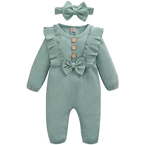 Mioglrie Newborn Baby Girl Clothes One Piece Jumpsuits Clothes Short Sleeve Rompers Summer Clothes for Baby