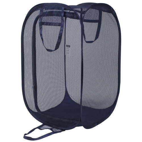 Mainstays Blue Two Way Pop-up Mesh Laundry Hamper