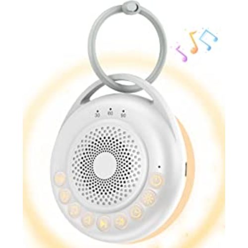 Portable Sound Machine Baby, Travel White Noise Machine Baby with USB Rechargeable, Sound Machine for Sleeping