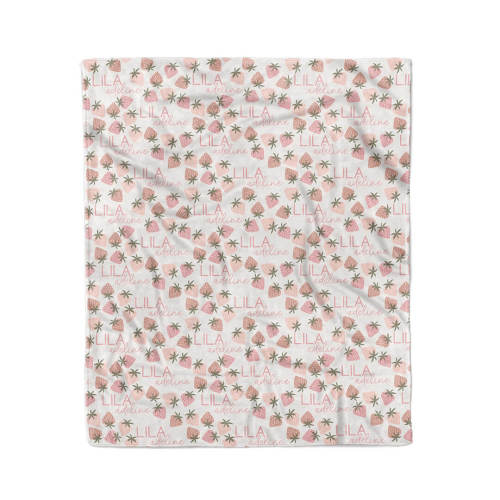 Berry Happy Personalized Kids Blanket