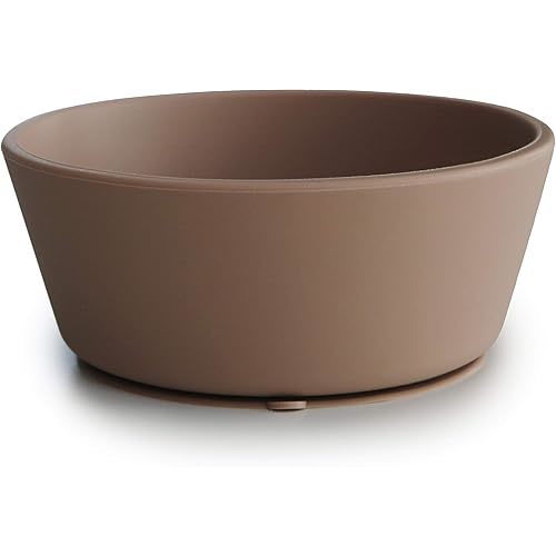 mushie Silicone Suction Bowl | BPA-Free Non-Slip Design (Natural)