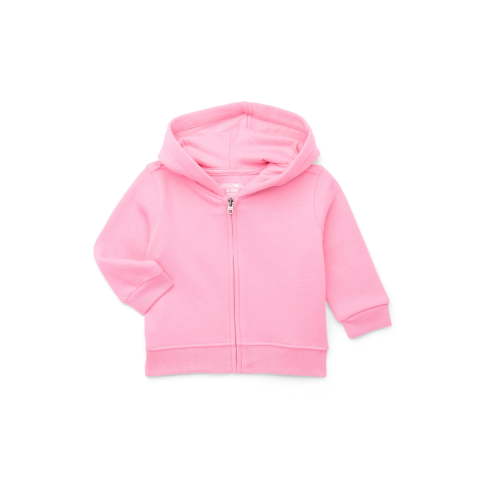 Garanimals Baby Girls Zip Up Butter Fleece Hoodie, Sizes 0-24 Months