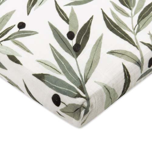 All-Stages Midi Crib Sheet in GOTS Certified Organic Muslin Cotton