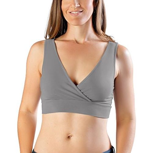 Kindred Bravely Organic Cotton Maternity & Nursing Sleep Bra | Wireless Cotton Bras for Women